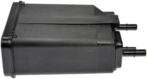 911-268 Evaporative Emissions Vapor Canister Replacement for Select Chevy and GMC Rigs, black plastic, side view
