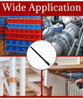 Image showing the 10 Inch Hole Saw Extension Chuck with Three Eighth Inch Hex Shank Locking in various construction applications.