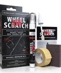 Gloss Black Rim Repair Kit For Cars DIY Wheel Touch Up Paint For Alloy And Steel Rims Curb Rash Fix With Fast Dry Pen