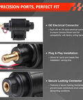 12V Electric Fuel Pump For Cars, Trucks, Boats And Generators, Delivers 2 To 3.5 PSI And 28 GPH Flow, Three Eighth Inch Inlet And Outlet