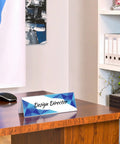 Office desk with 12 Pack Clear Acrylic Desk Name Plates Three By Eight Point Five Inches Thick Two Point One Millimeters Lightweight 110g Each Reusable Name Tent Holders For Office Meetings Conferences And Business Events displaying Design Director