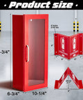 Red Steel Fire Extinguisher Cabinet Wall And Surface Mount Kit With Projecting Sign And Arrow For 10 Lb Dry Chemical Extinguishers size details