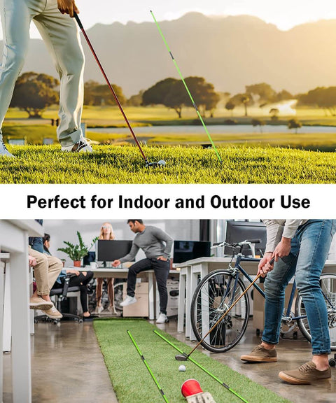 Golf Alignment Sticks 2 Pack, 48 Inch Swing Trainer For Practice And Putting, Improve Swing Alignment in outdoor and indoor settings