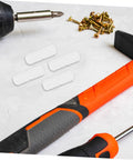 Professional Grade Furniture Hidden Connectors For Shelf Assembly Fasteners on workbench with tools and screws, white nylon clips.