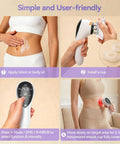 Steps to use 5 In 1 Body Sculpting Machine With Massage Cupping Red Light Therapy And Gua Sha for body and face care