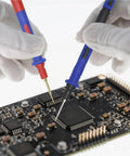 Ultra Sharp Multimeter Test Leads Kit with Soft Silicone Insulation and Gold Plated Probes for Pro Grade Readings on PCB