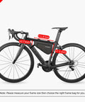 2.5L Triangle Bike Frame Bag Waterproof Under Frame Storage For Bikepacking Trail Ready Large Capacity Pouch on bike
