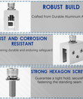Metal Roof Panel Clamps For Standing Seam Roofs No Drill Non Penetrating Aluminum Brackets With Stainless Steel Screws