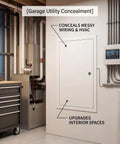 Heavy Duty 14X20 Galvanized Steel Access Panel With Keylock Cover For Drywall Openings And Utility Rooms Tough As Nails Sheet Metal Provides A Snug Fit Quick Install Means No Nonsense Securing Your Pipes in a garage setting.
