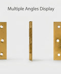 Four Pack Gold Door Hinges 3 Inch Stainless Steel Butt Hinges For Furniture Doors Windows Jewelry Boxes Cabinets DIY Projects