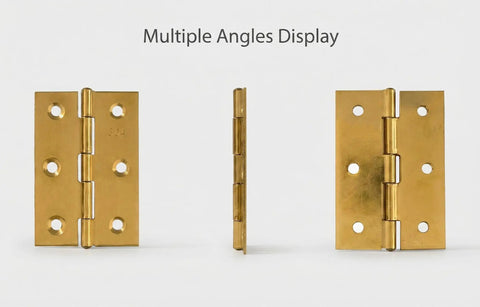 Four Pack Gold Door Hinges 3 Inch Stainless Steel Butt Hinges For Furniture Doors Windows Jewelry Boxes Cabinets DIY Projects