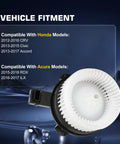 Image of AC Blower Motor With Fan Replacement Plug-And-Play For Honda Accord 2013 2017 Honda CR-V 2012 2016 Honda Civic 2013 2015