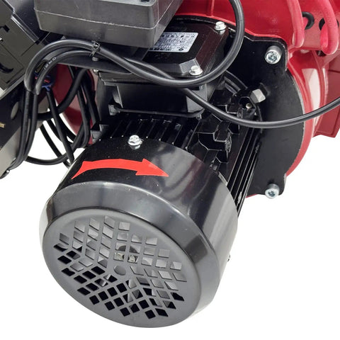 Heavy Duty Industrial Waste Oil Burner Slick Air Atomizing Design Automatic Ignition motor component with black casing and wiring.