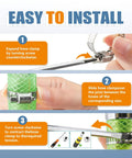 Installation steps for Hose Clamps Assortment Kit 20 Pieces One Quarter To One And A Half Inch Stainless Steel Adjustable Worm Gear Tube Clamps