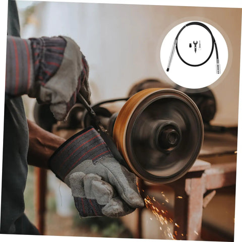 Heavy Duty Flexible Shaft Extension For Electric Grinders And Rotary Polishers Quick Change Power Tool in use, showcasing precision control.