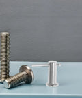 Beefy 304 Stainless Steel B Type Locating Pin With Hole, Cylindrical Flat Head 6x20mm Set Of 5, shown on a blue surface