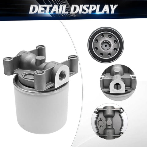 Coolant Filter With Filter Base Replacement For Freightliner M2 112 114SD 106 108SD And Peterbilt Trucks, detailed view