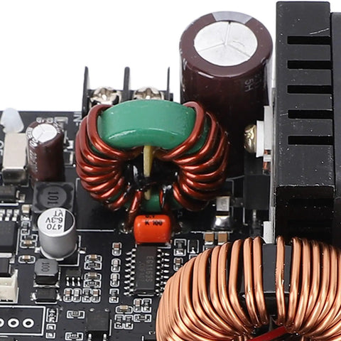 Beefy CNC Voltage Power Supply 20A 1200W Constant Voltage Bucking Module showing internal components and cooling coils