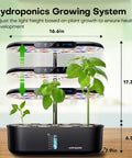 Indoor Hydroponics Growing System Kit With 12 Pods For Herbs Vegetables And Lettuce Dope Smart Environmental Detection
