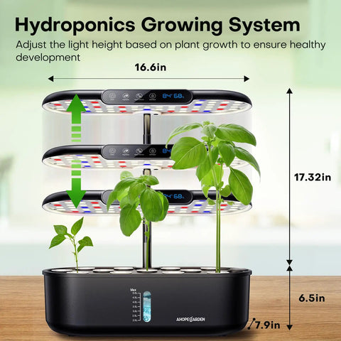 Indoor Hydroponics Growing System Kit With 12 Pods For Herbs Vegetables And Lettuce Dope Smart Environmental Detection