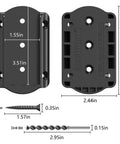 Dimensions of Deck Railing Bracket Connectors For 2x4 Wood Posts 20 Pack With Galvanized Screws And Drill Bit Fence Handrail