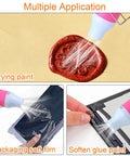 Portable 300W Hot Air Gun For DIY Resin Craft And Embossing All In One Shrink Wrap Cup Turner Resin Bubble Removal Dryer Pink Mini Handheld Tool With Stand used in various applications like drying paint and softening glue.