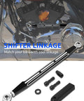 Harley Touring Shifter Linkage For 1986 To 2024 Models Gear Shift Upgrade For Street Glide Electra Glide Road Glide Road King Tri Glide Softail Dyna Easy Smooth Shifts And Durable Aftermarket Replacement Fits Most Touring Bikes, black 12-13in aluminum