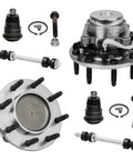 2WD Front Wheel Bearing Hubs Kit For Express And Savana 2500 3500 4500 Chevy GMC Includes 2 Wheel Hubs 2 Upper Ball Joints And 2 Sway Bars Replacement