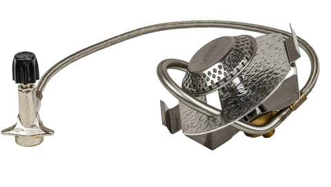 Ultralight Hard Anodized Stove Kit With Dual 1 Liter Pans Nonstick Frying Pan Wind Shields And Compact Carry Case burner unit