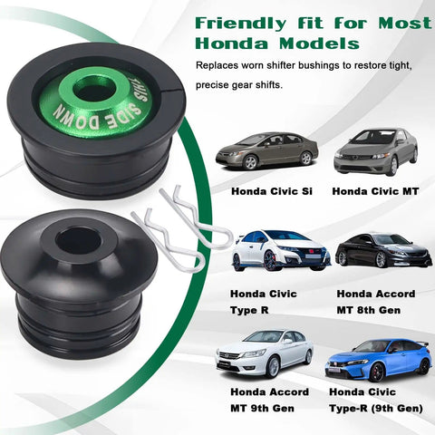 Honda Shift Linkage Bushing Kit For Manual Transmission Upgraded Shifter Bushings compatible with multiple Honda models.