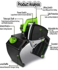 Detailed view of Game Changing Electric Pipe Cutting Machine Automatic Pipeline Tool featuring adjustable features and secure clamp design.