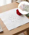 Waterproof Bouquet Wrapping Paper 266 Sheets With Easy Pullout Tissue and moisture barrier, fine surface, red rose on wood table