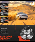 Diagram and photo of Rear Right Wheel Bearing And Hub Assembly With ABS And 5 Lug For Toyota Camry 2002 To 2011 Highlander 2001 To 2003