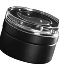 Smooth Operator 58mm Coffee Distributor And Leveler for Tight Espresso Pucks, black exterior, top view, professional coffee tool.