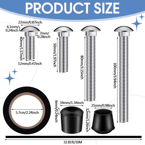 Solid Color Guard Weight Anchor Kit With Heavy Duty Flag Pole Caps And Non Slip Tape For Honor Guard Season, product size guide.