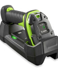 Cordless Ultra Rugged Barcode Scanner Kit With USB, Cradle And Power, Standard Range 1D 2D Imager, Industrial Green