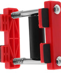 One Man Pro Grade Cable Threading Tool For Electricians Solo Wire Pulling Aid With Rugged Plastic And Steel Construction For Clean Efficient Cable Runs In Electrical Projects And Junction Boxes. red plastic and steel cable threading tool close-up
