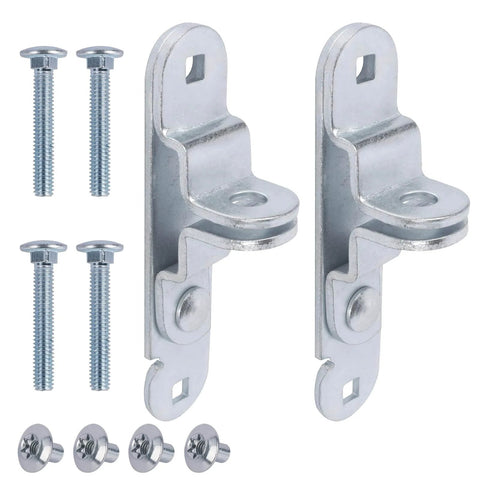 Trailer Door Hasp Keeper Kit For Cargo Trailers, Includes Two Hasp Units With Screws And Nuts, Fits Ramp Padlock And Race Bar Locks