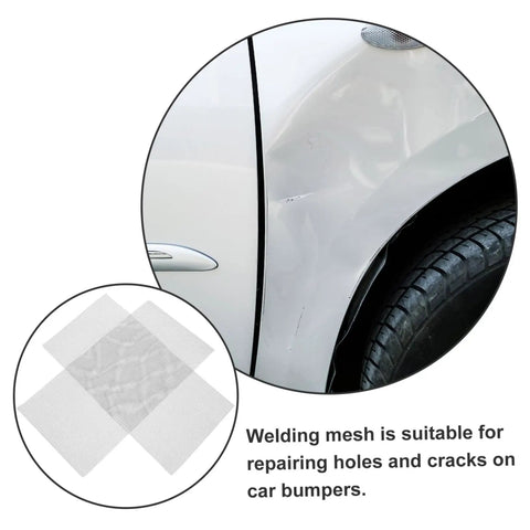 2 Pack Stainless Steel Mesh Repair Screen For Car Bumpers And Plastic Cracks Holes Quick Weld Patch Mesh for bumper repair