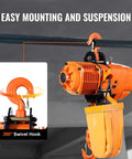 2 Ton Wireless Electric Chain Hoist With 4400 Lbs Capacity 20 Ft Lifting Height IP54 Protection Three Phase Overhead Crane