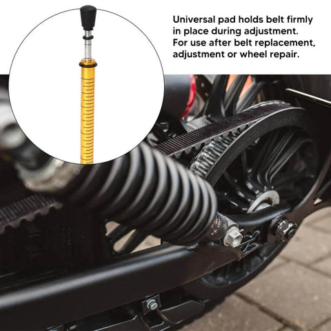 Heavy Duty Belt Tension Gauge Tool With L Shaped Pad Adjustable Up To 10 Pounds For Motorcycle And Car Belts Fast Readout