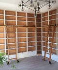 Rolling Ladder Hardware Kit With Floor Wheels And Track System For Libraries And Garages 10 Ft Track Length Easy Install in library