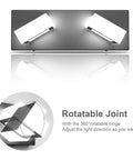 Two Lights Black Modern Bathroom Vanity Light With Acrylic LED Wall Fixture showing rotatable joint feature