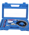 Built Like A Tank Pneumatic Die Grinder With 58000RPM High Speed Air Angle Motor And Buttery Smooth Polish Engraver For Metal Wood Stone Chamfering Features accessory kit in blue case.