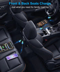 Hella Fast 93W Usb C Car Charger With 45W And 30W Pps Ports Pd3.0 Quick Charge For Iphone 17 16 15 Pro Max Galaxy S26 S25 S22 charging devices in car seats.
