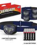 LED Headlamps Pro200 Five Pack Batteries Included IPX4 Water Resistant Hands Free Light For Camping Hiking Emergency Power Outage
