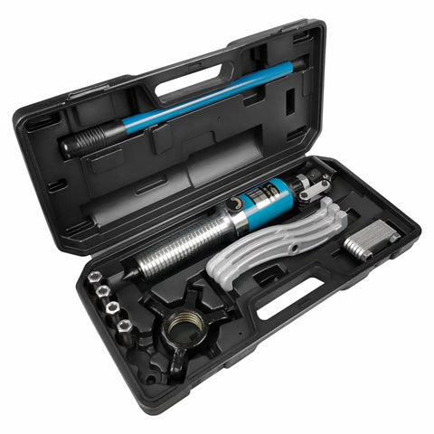 5 Ton Hydraulic Gear Puller With Wheel Bearing Separator 3 In 1 Pump And Oil Tube Drawing Machine in case, portable heavy duty