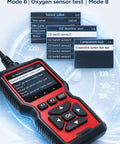 V519 OBD2 Scanner Diagnostic Tool Car Code Reader With 35901 Built In DTC Library displaying test results on screen