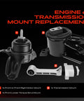 Pro Grade Heavy Duty Engine Motor And Transmission Mount Kit With Torque Strut Mount showing three mounts for Hyundai Sonata 2011-2013 and Kia Optima 2011-2016.