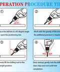 Operation procedure tips for handling Seven Piece Diamond Drill Bit Set For Ceramic Porcelain Marble Granite And Glass With Dry Core Bits